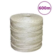 Vidaxl Vrv iz 100 % sisala 2 mm 600 m