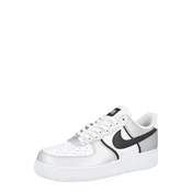 Nike Sportswear Nizke superge Air Force 1 07 LV8 črna / srebrna / bela