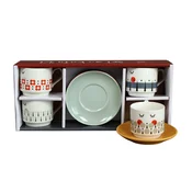 PORCELAN SET ZA ESPRESSO 4/1 90ml (FACE) RX-CS-1645