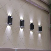Solarne zidne lampe, 4 komada