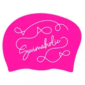 Plavecká čepice na dlouhé vlasy swimaholic pink flow long hair cap