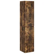 vidaXL Omejen kabineta za kopalnico Dimljen hrast 33 x 34,5 x 160 cm