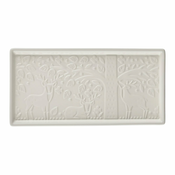 Bel keramični pladenj Mason Cash V gozdu, 30x15 cm
