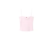 MANGO Top ROSE oliva / roza / karminsko rdeča