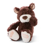 NICI plišasti medvedek rjave barve, 25 cm (eko zelen)