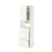 METOD / MAXIMERA Visoki element za ugradne uredaje, bela/Vallstena bela, 60x60x220 cm