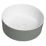 SAPHO Elegantni SAPHO THIN umivalnik Rockstone za desko, O 38 cm verde/bela mat