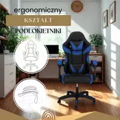 Uredska stolica crna, plava