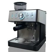 Kem 21524 M srebrn espresso aparat, 1650 W, 15 barov