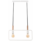 Luster na sajli FRAME 2xE27/60W/230V beli