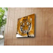 WallXpert slika na platnu 4545NAT-6, tigar koji leži u snegu, 45 x 45 cm