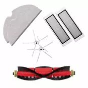 Mega paket s krpama i bijelim bocnim cetkama za Roborock S5, S6, E5, S50, S55