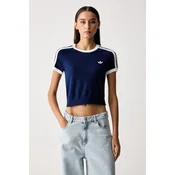 adidas Originals kratka ženska majica z viskozo Knitted