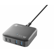 CellularLine Multipower Magnus punjač, ??100 W, 4xPD, 2xUSB, 2x USB-C (ACHUSBGAN4PD100WK)