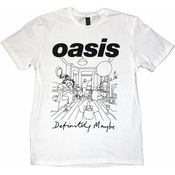 Oasis Majica Definitely Maybe Line Drawing Unisex White L