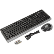 A4-FG1035 A4Tech Fstyler Bezicna tastatura YU-LAYOUT + bezicni mis USB, Grey