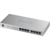 Zyxel GS1008-HP, 8-portno gigabitno stikalo PoE+ brez upravljanja, 8 x PoE, 60 W