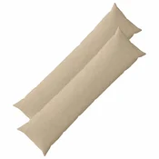 vidaXL Prevleka za blazino 2 pcs HEERLEN Taupe 40 x 145 cm korduroy