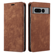 INF Usnjena magnetna torbica za Google Pixel 8 Pro Brown, (21257347)