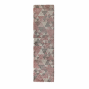 Rožnato-siva preproga Flair Rugs Nuru, 60x230 cm