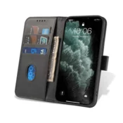 Onasi Wallet denarnica usnjena preklopna torbica Samsung Galaxy A56 - črna