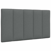 Vidaxl vidaXL Blazina za vzglavje, temno siva, 80 cm, blago