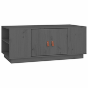 Stolic za kavu sivi 100 x 50 x 41 cm od masivne borovine