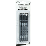 Royal & Langnickel Variety Nano 1 - 5 mm Black 4 kos.