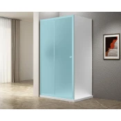 UGGA stranska plošča, 800 mm, opečnato steklo, bela - Aqualine - UGGA - 24 - Lepilo - Drugo - Fiksna plošča za tuš vrata - 800 - 1850 - 5 - 14