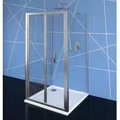 POLYSAN EASY zložljiv tristranski tuš, 1000x1000mm, univerzalna vrata, varnostno steklo