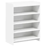 Vidaxl omara za čevlje Bela 73,5 x 36 x 92 cm Inženirski les