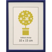 Karako Foto okvir 10x15 cm, plastika, namizni, stenski, 95 moder