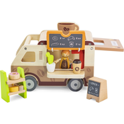 Viga Toys Kavarna z lesenimi avtomobili
