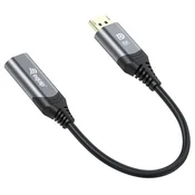 EQUIP DisplayPort 1.4 HDMI 2.0 transformator Crno 15cm 133446
