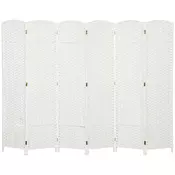 Homestar Prostorilni razdelilec 6-panelni zložljiv 240x16x170 cm bel