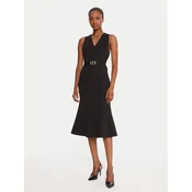 TWINSET Cocktail obleka 252TP2606 Črna Slim Fit