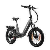 TTGO Zložljivo električno kolo TTGO F7 250 W 48 V 15 Ah, 20-palčno debelo kolo, sivo, (5000234099)