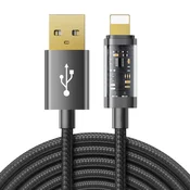 Joyroom USB kabel - Lightning za punjenje / prijenos podataka 2,4 A 20 W 2 M - Crna KP22404