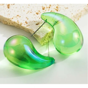 Naušnice BI-30232 - Zelena / Transparent KP30232