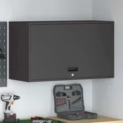 Ormar za zid u garaži Crna 90 x 40 x 53 cm Celik s prahom