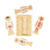Bigjigs Toys Lesene sestavljanke Anatomija fant