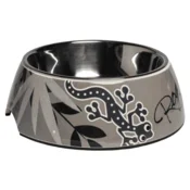 Rogz 2 u 1 Bubble Bowlz posuda, Silver Gecko, L