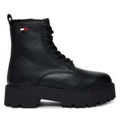 Gležnjarji Tommy Jeans Tjw Platform Boots Wl EN0EN03159 Črna
