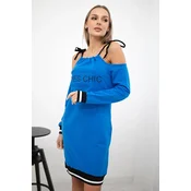 Tres Chic Dress Purple-Blue