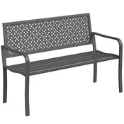 Homestar Vrtna klop za 2 osebi 127x61x85 cm siva
