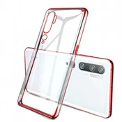 Prozoren gel ovitek za Xiaomi Mi Note 10 rdeče barve