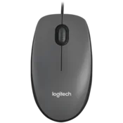 LOGITECH M100 Corded Mouse - BLACK - USB - 910-006652