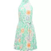 Ragwear Poletna obleka Angylee  ecru / kraljevo modra / meta / oranžna