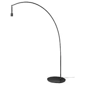 SKAFTET Osnova podne lampe, luk, crna
