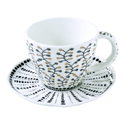 Easy Life Porcelan Skodelica za čaj s podstavkom 1837 ORG1